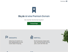 Tablet Screenshot of biq.de